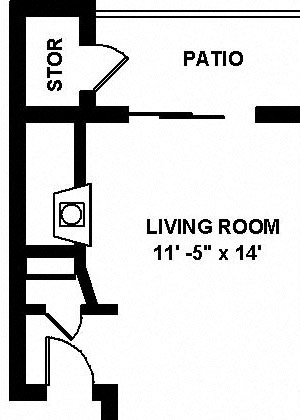B2 2 bedroom 2 bathroom Floor plan B2 2 bedroom 2 bathroom Floor plan at Copper Ridge Apartments, Renton, Washington
